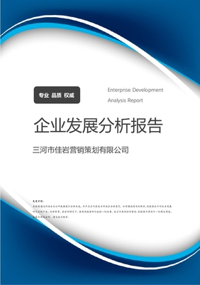 三河市佳岩营销策划介绍企业发展分析报告